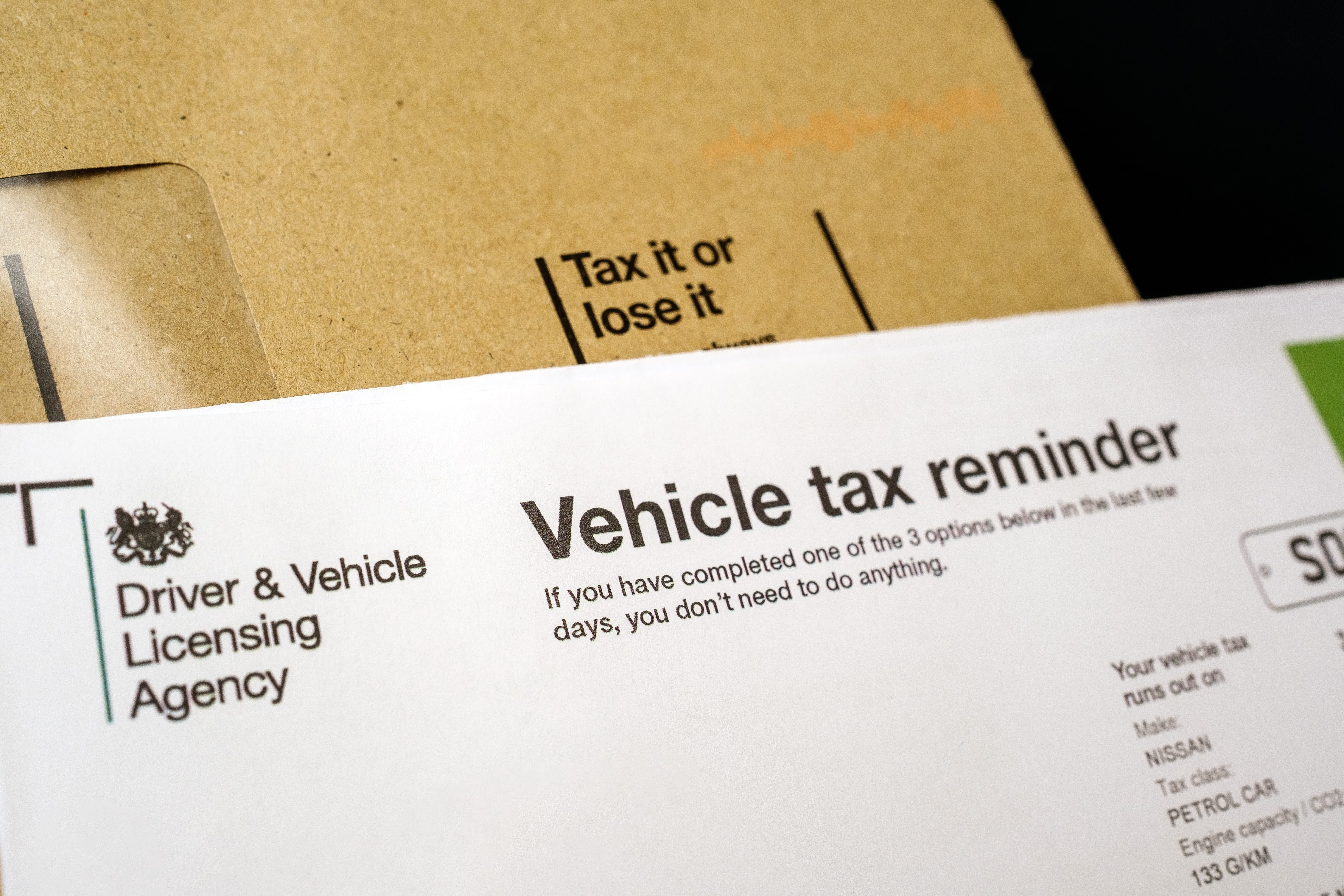 Vehicle tax during a lockdown